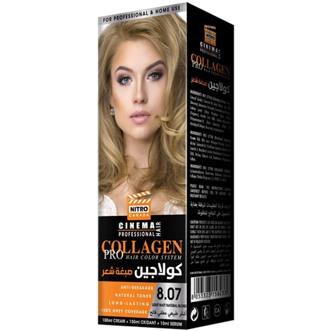 Mat Natyral i Lehtë Bjond Nitro Canada Cinema Professional Hair Color System
