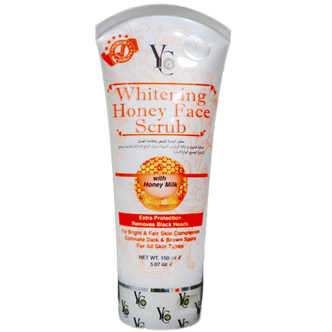 YC Scrub për fytyrën me mjalt dhe qumësht