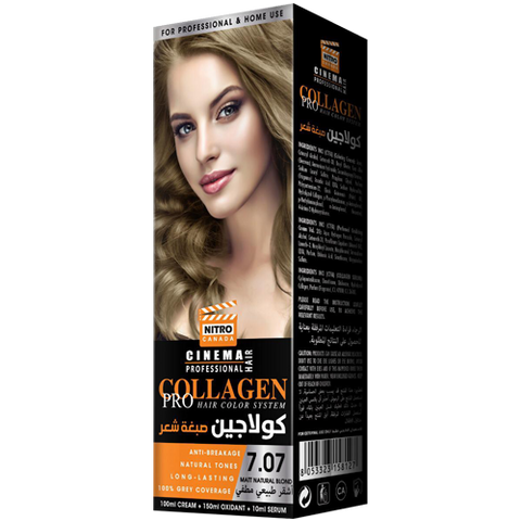 Mat Natyral Bjond Nitro Canada Cinema Professional Hair Color System